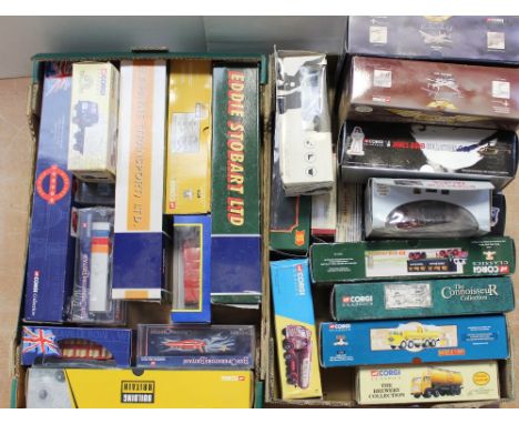 A quantity of mainly boxed Corgi vehicles and modes of transport to include a limited edition H E Payne Transport Ltd model s