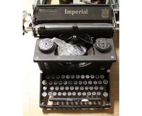 A vintage Imperial typewriter.