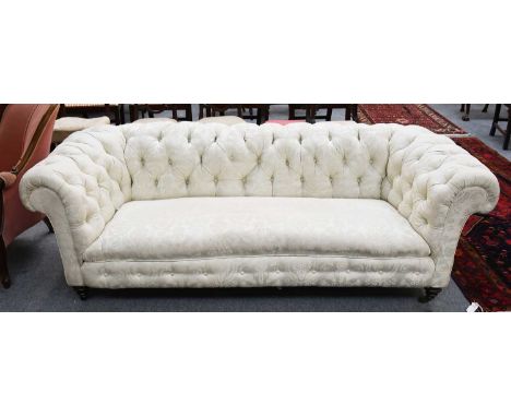 A 19th Century Buttoned Chesterfield Style Sofa, 200cm