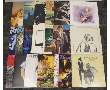 Twenty rock and pop LPs including Prince, Fleetwood Mac, Robert Palmer, Tom Petty, The Police, Chris Rea, Lou Reed and Roxy M