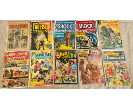 A collection of various comics to include Dell, Beano, Dandy, Atlas Comics, Weird Science, Gold Key, Charlton Comics, Harvey 