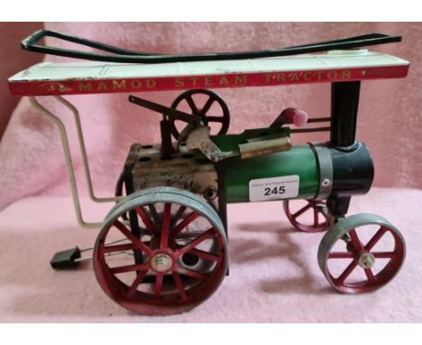 A Mamod steam traction engine. 