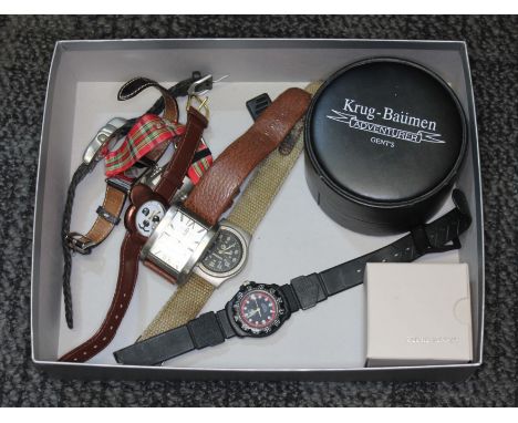 A mixed lot of watches including Tag Heuer, Steiff etc.