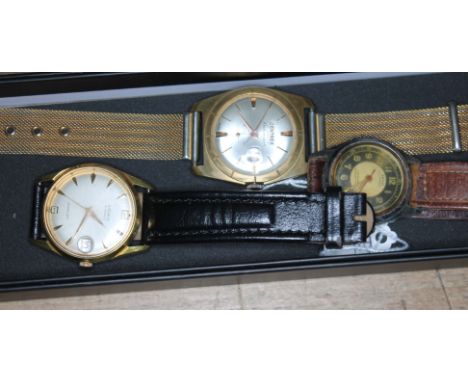 3 vintage wristwatches to include a Centrex, a Lord and a Xeno. 