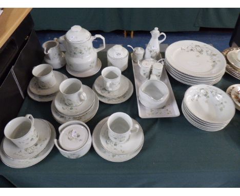 A Collection of Brazilian Ceramic Dinner Wares to Include Six Dinner Plates, Six Bowls, Coffee Service, Cruet Set Etc