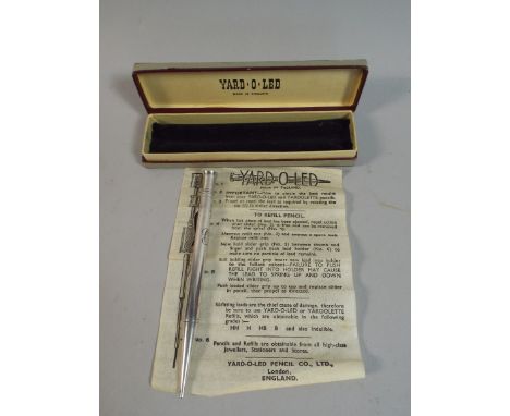 A Yard O Led Silver Propelling Pencil in Original Box with Instruction Leaflet