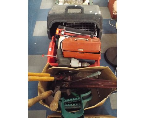 Three Boxes of Garden Tools