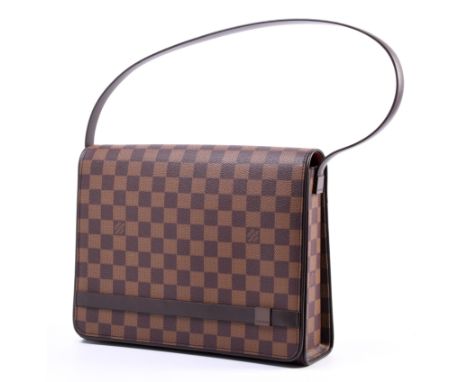 Pre-Owned Louis Vuitton Tribeca Carre Damier Ebene Brown 