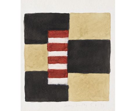 Sean Scully     1945 Dublin - lebt und arbeitet in Königsdorf und Berlin, Barcelona und New York 5.6.97. 1997. Aquarell über 