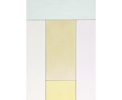 Imi Knoebel     1940 Dessau - lebt und arbeitet in Düsseldorf Portrait (Susanne). 1993. Acryl auf Holz.  Verso signiert und d
