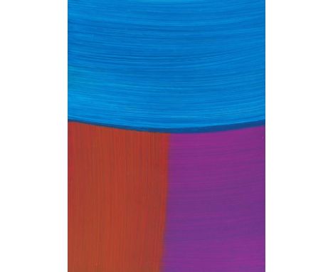 Katharina Grosse     1961 Freiburg i. Br. - lebt und arbeitet in Berlin 4. Bll.: Ohne Titel. 1995/96. Acryl auf Papier.  Vers
