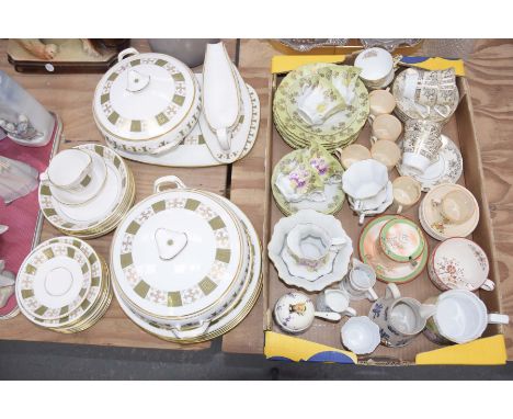 A Spode Persia six piece dinner serviceComprising two serving dishes, gravy boat, dinner plates, side plates and soup bowls, 