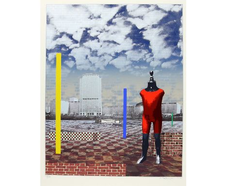 Chris Plowman (British, 1952-2009). 'Mannequin', limited edition screen-print, signed, titled, numbered 17/35 and dated 1976 