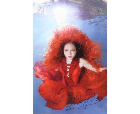 Candice Farmer (British). Underwater photography, photographic print of Lily Cole, signed by the artist in silver ink lower r