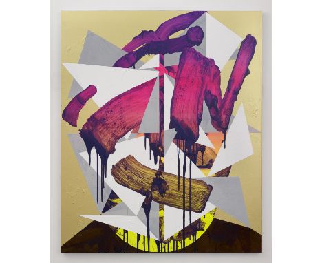 Luke Rudolf (British, b.1977). 'Portrait No.19', 2010. Acrylic and oil on canvas, 150 x 125 cm. Provenance: From a reputable 