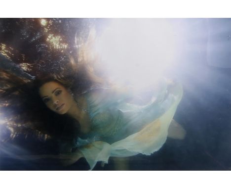 Candice Farmer (British). Underwater photography, photographic print of model Elen Rivas, signed by the artist and dated 2010