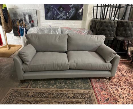 Kibre Hounslow Sofa Upholstered In Grey. The Kibre Range Offers A Modern Retake Of A Classical Style That Would Fit Both Trad