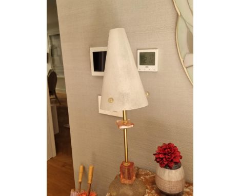 Robert Sonneman Style 1980s Table Lamp - a whimsical and stylish addition to any space. Imported from France, this lamp showc