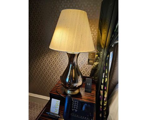 Heathfield And Co Louisa Glazed Ceramic Table Lamp With Textured Shade 77cm