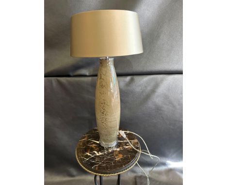 Heathfield And Co Hillaire Smoke Blown Glass Table Lamp With Shade 71cm