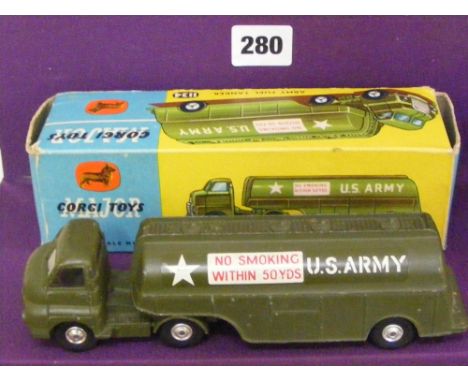 A Corgi Major 1134 U.S. Army fuel tanker boxed, in good condition.