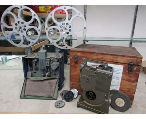A Gaumont-British 16mm sound projector and a Specto 8mm projector