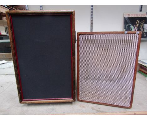 An oak cased LS1 speaker and a Pulse PA58A speaker