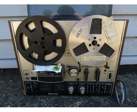 An Akai 4000DB reel to reel tape recorder    