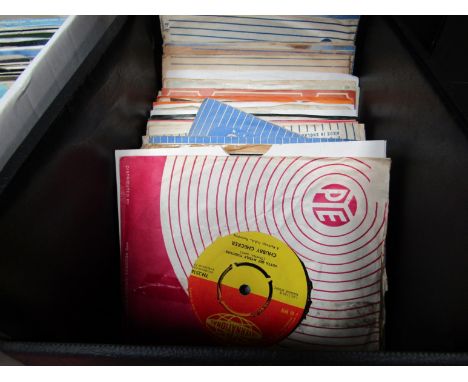 A case of mostly Rock n Roll and R&amp;B 7" singles and EPs including Little Richard, Chuck Berry, Ray Charles, Fats Domino, 