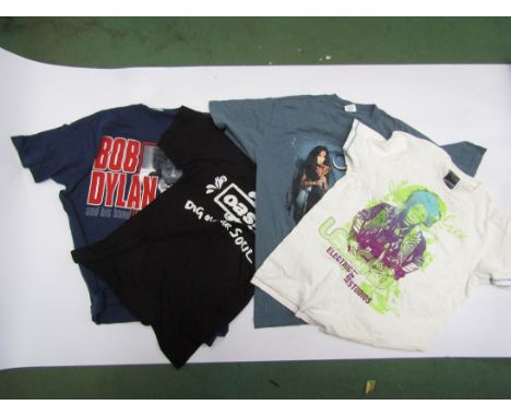 A collection of mostly early 2000's tour T shirts including Bob Dylan, Status Quo etc (8)