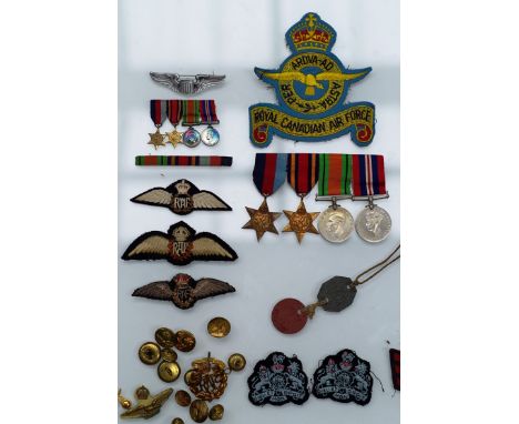 A collection of medals and documentation relating to 183395 (ex W/O 1055512) ARTHUR C TENNESON, second pilot during WWII incl