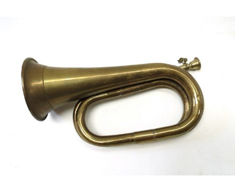 A brass bugle