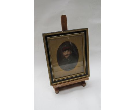 A hand coloured portrait of a WWI soldier together with a montage of fusilier portraits (2)
