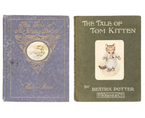 Potter (Beatrix). The Tale of Mr. Jeremy Fisher, 1st deluxe edition, London: Warne, 1906, half-title, colour illustrations th