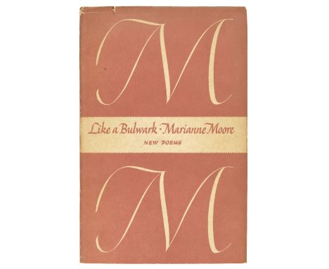 Moore (Marianne). Like a Bulwark, 1st edition, New York: Viking Press, 1956, a few pencil annotations and marginal markings b