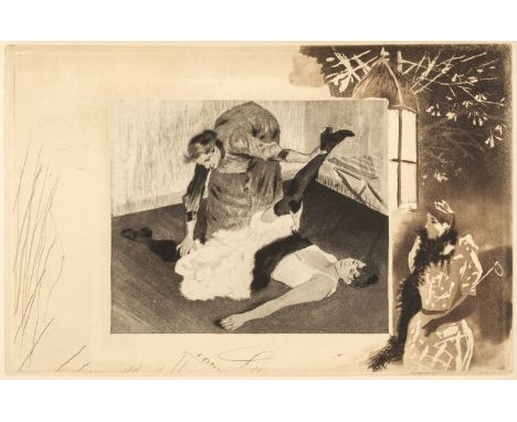 Legrand (Louis). Cours de Danse. Fin de siècle, Paris: Dentu, 1892, half-title, frontispiece, 10 engraved plates, further ill