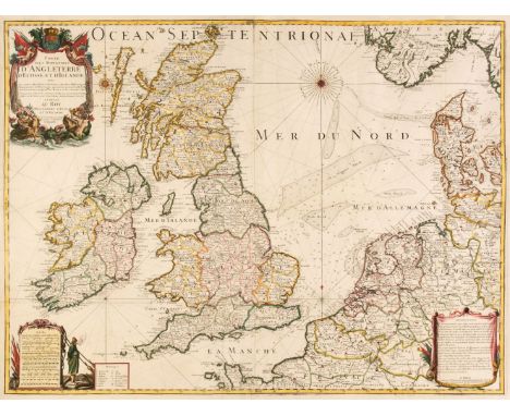 British Isles. Inselin (Charles), Carte des Royaumes D'Angleterre, D'Ecosse et D'Irlande..., Alexis-Hubert Jaillot, Paris, 17