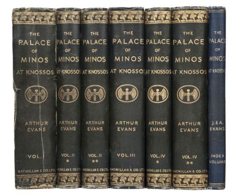 Evans (Arthur). The Palace of Minos. A comparative account of the successive stages of the early Cretan civilization as illus