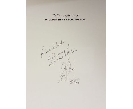 Schaaf (Larry J.). The Photographic Art of William Henry Fox Talbot, 1st edition, Princeton: University Press, 2000, signed &