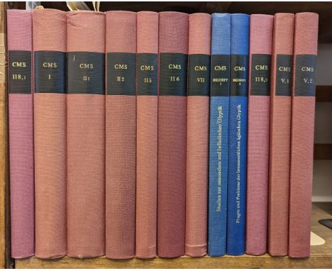 Corpus der Minoischen und Mykenischen Siegel. By Friedrich Matz, Hagen Biesantz [and others], 12 volumes, 1964-2002, comprisi