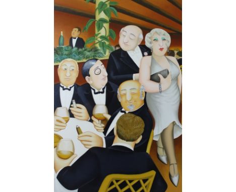 After Beryl Cook (British, 1926-2008): a limited edition screen print, numbered in pencil lower left, 173/300, signed in penc