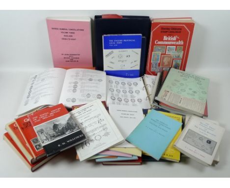 A quantity of assorted philatelic books and reference guides including England's Postal History R. M Willcocks (1975), Postal