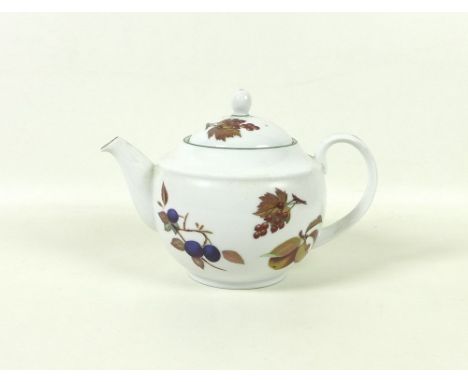 A Royal Worcester part dinner service, decorated in the Evesham and Evesham Vale pattern, comprising teapot, vegetable tureen