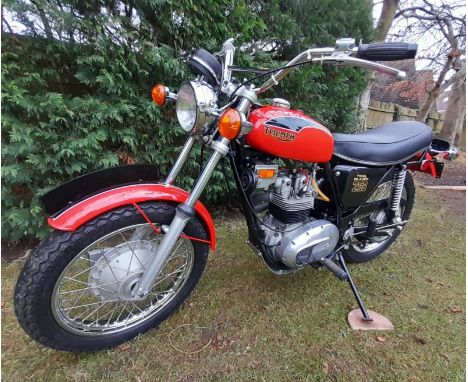 1971 Triumph T25T Trail Blazer  Registration Number: AOK 62K Frame Number: DE10965T25T Engine Number: DE10965T25T  - Well res