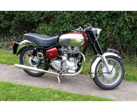 1959 Royal Enfield 350cc Bullet  Registration Number: 318 SNO Frame Number:&nbsp;44112  Royal Enfield’s Bullet is one of the 
