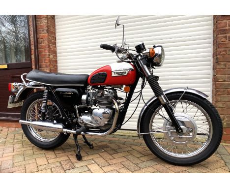 1973 Triumph T100R Daytona  Registration Number:&nbsp;SBF 189L Frame Number: DH31196  - Matching numbers example  The T100T v