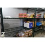 (Lot) (1) sections Metro-style coated cooler racking