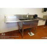 Select two-bay stainless steel sink