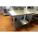 Stainless steel work table 30" x 48"