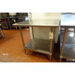 Stainless steel work table 30" x 36"